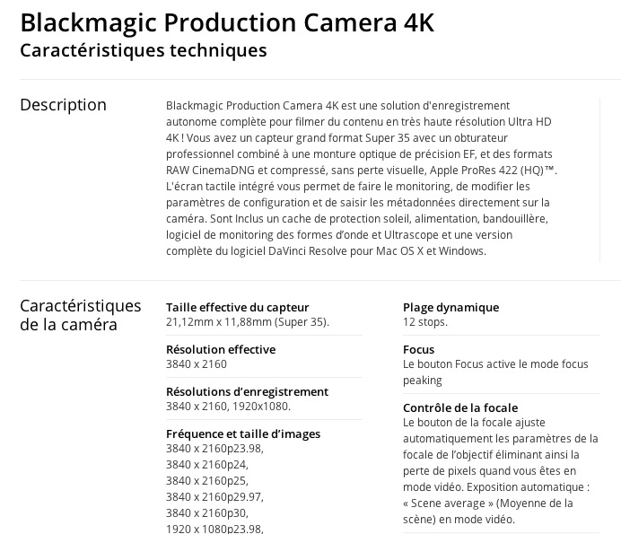 Blackmagic production